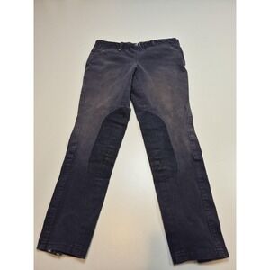 RJ Classics Sterling Riding Breeches Pants Womens 16R Gray Knee Patch Equestrian